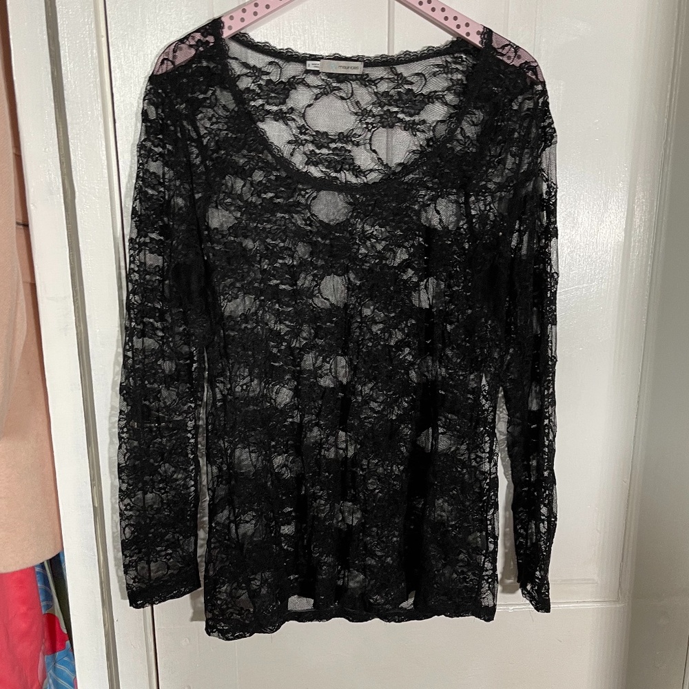 Maurices Lace Long-sleeve shirt